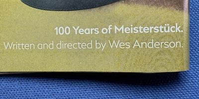 Montblanc Werbespruch «100 Jahre Masterpieces»